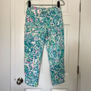 Lilly Pulitzer Emora pants size M Cabana Cocktail
